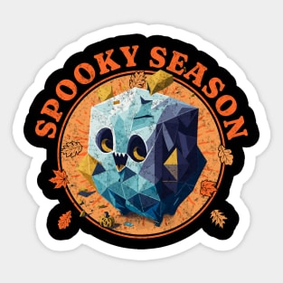 Spooky Season abstract Halloween Ghost Sticker